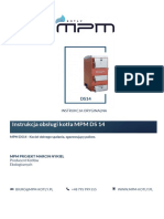 Instrukcja Obslugi Kotla Ds 14