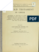 Booke, McLean, Thackeray. The Old Testament in Greek According To The Text of Codex Vaticanus. 1906. Volume 1, Part 3.
