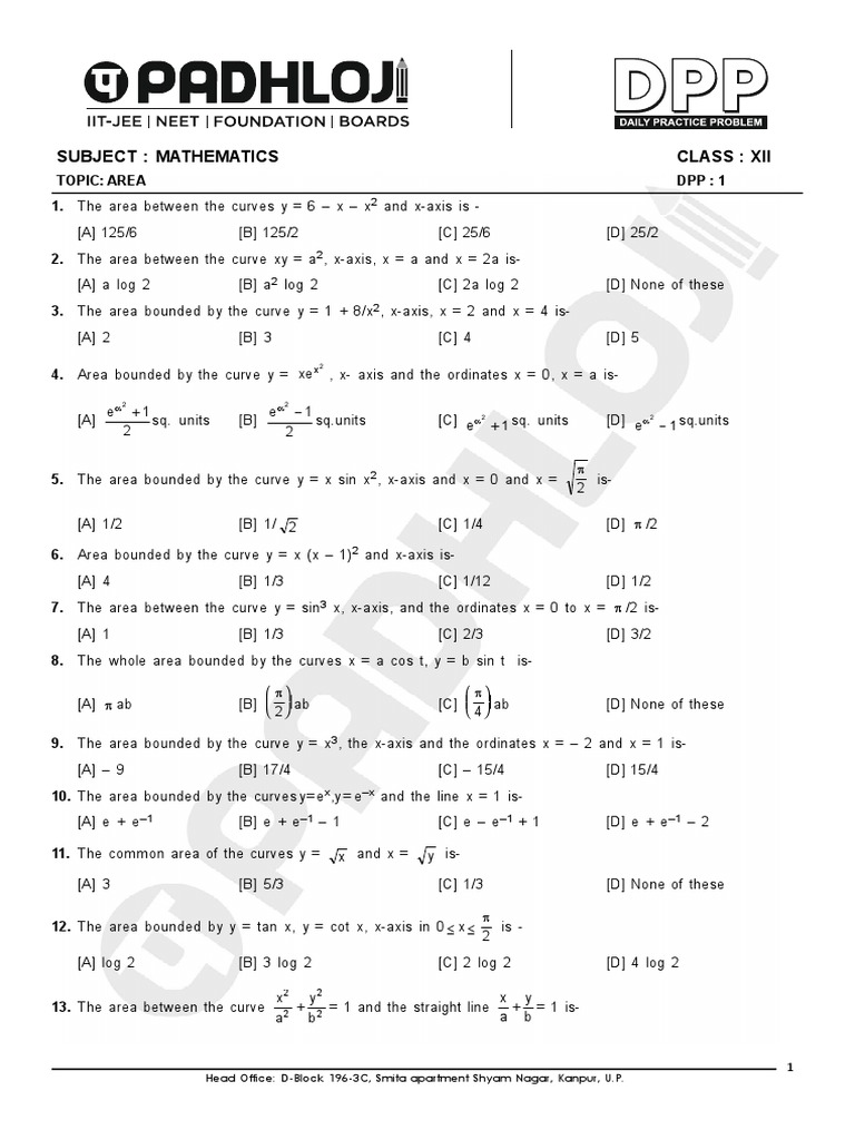 Area dpp 1 pdf cartesian coordinate system differential geometry