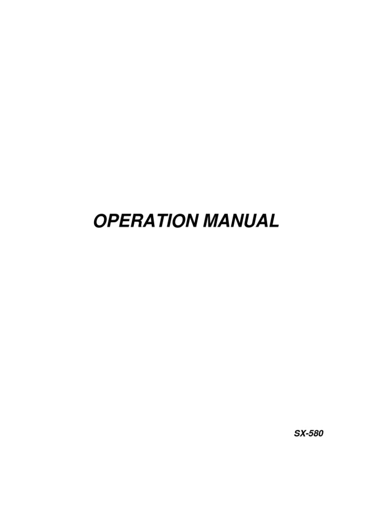 Operation Manual | PDF | Computer Keyboard | Ac Power Plugs And Sockets