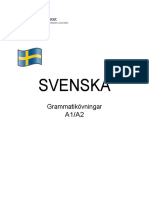 SVENSKA - Grammatik A1A2 - NY