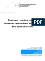 Reglement Type Departemental 2014