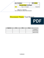 Document Test Report Summary