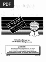 Download Quincy QR25 Compressor Instruction Manual by Jorden R Kleier SN60091157 doc pdf