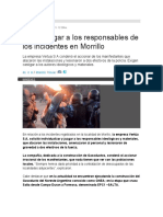 Piden Juzgar A Los Responsables de Los Incidentes en Morillo-Informatesalta - Com.ar-151002