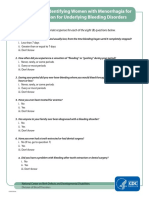 Menorrhagiafor Testing