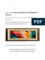 The Truth About Agility and Rigidity in Scrum