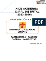 Plan de gobierno municipal 2023-2026 SUMATE Sartimbamba