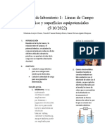 Práctica de Laboratorio 1. Líneas de Campo Eleéctrico y Superficies Equipotenciales.