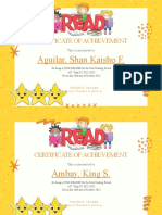 Yellow and Orange Polka Dots Student Certificate