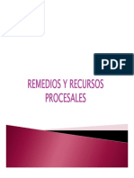 Remedios y Recursos Procesales