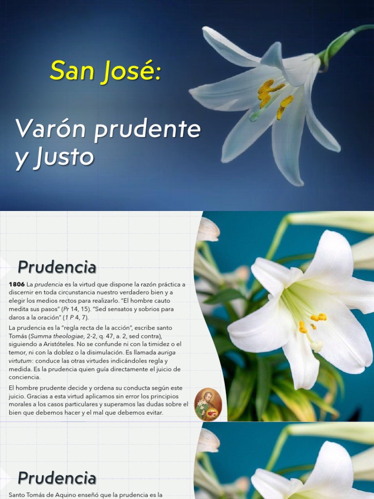 San José: Modelo de Prudencia y Justicia | PDF | Prudencia | Justicia