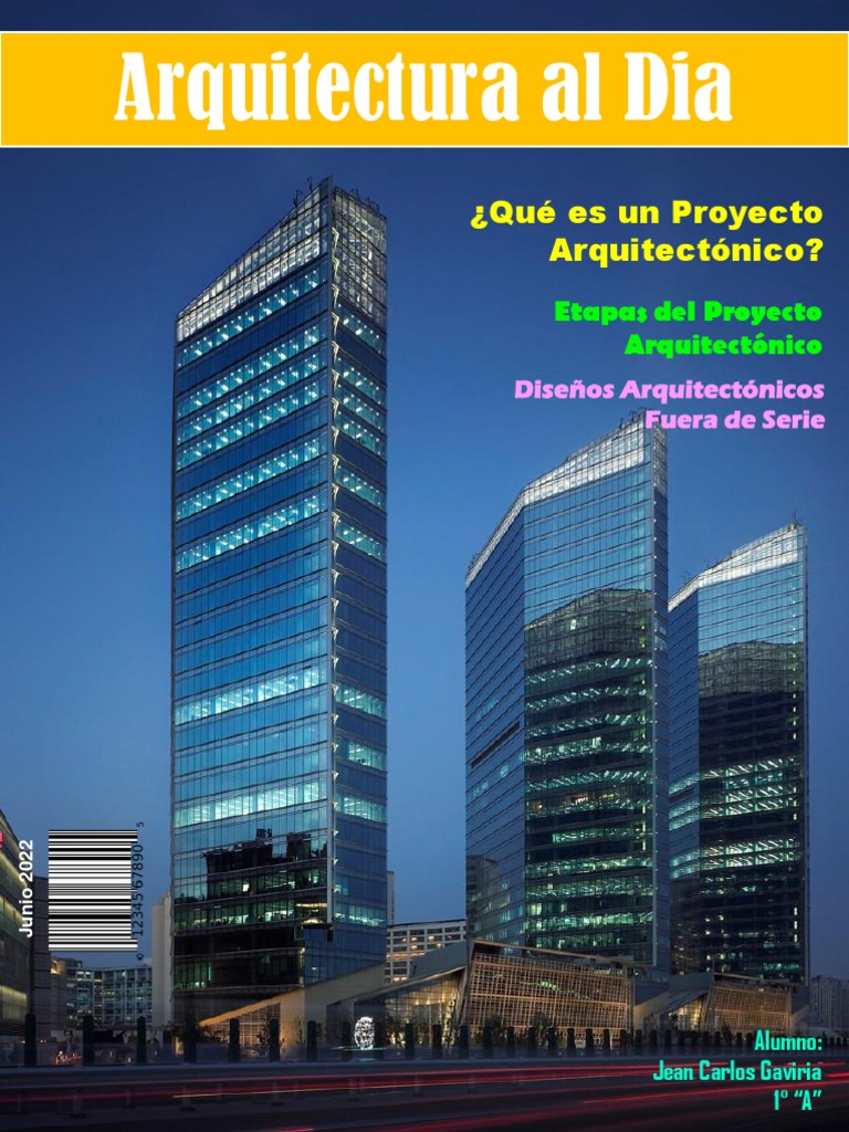 Revista Jean Carlos Gaviria 1a PDF Diseño Arquitecto