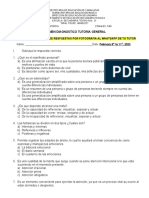 Examen diagnóstico de tutoría general