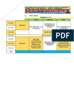 Horario 3 a - 2022 Grupo A