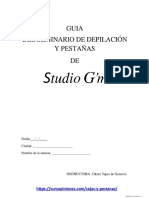 Guía Del Seminario Depilación y Pestañas de StudioG'm