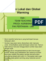 Kearifan Lokal Dan Global Warming