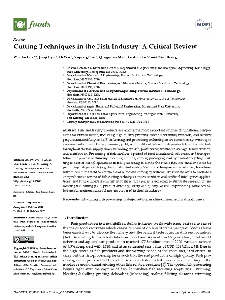 Cutting techniques in the fish industry pdf blade knife