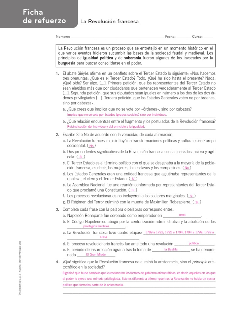 Claves de la Revolución Francesa | PDF | revolución Francesa | Europa