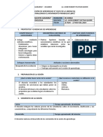 Sesion de Aprendizaje (Vi Unidad) 2019