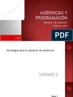 Estrategias captación audiencias TV