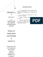 Derecho Internacional Privado I