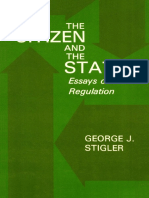 Citizen and The State - Essays On Regulation - George J. Stigler