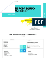 Análisis FODA Equipo CALAM Force