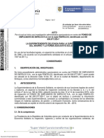 Fondo de Empleados de Emtelco S.A - Femtelco - Nit. 830.077.525-7 - Apertura Proceso Sancionatorio
