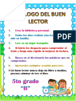 Decálogo Del Buen Lector