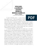 Epicuro - Lucrecio - Cícero - Sêneca - Marco Aurélio