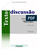 TD 22 Densidades Urbanas Nas Regiões Administrativas DF