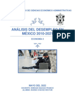 Análisis Del Desempleo en México 2010-2021