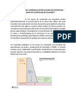 Cual Es La Similitud y Diferencia Entre El Muro de Contencion Por Gravedad y El Muro de Contencion en Voladizo