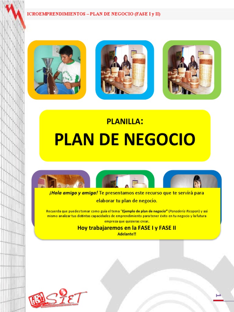 Plantilla para Plan de Negocio | PDF | Plan de negocios | Análisis FODA