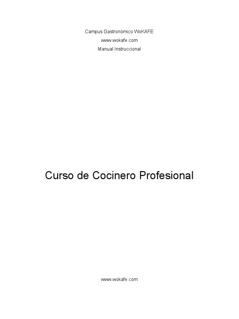 Curso de cocina profesional docx 1 pdf salsa caldo