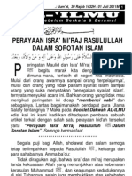 32 Perayaan Isra Miraj Rasulullah Dalam Sorotan Islam