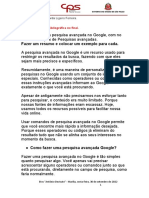 Pesq Avanç Google 10 Tipos