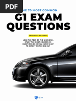 70 Most Frequently Asked G1 Exam Questions