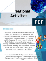 Recreational Activities PE3