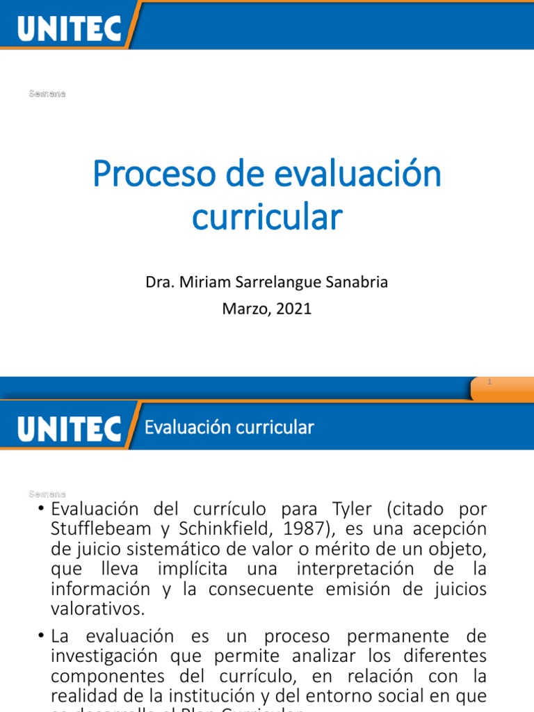 Proceso de Evaluación Curricular | PDF | Evaluación | Plan de estudios