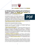 Negociación Basada en Principios. Centrarse en Los Intereses para Crear Valor