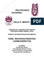 TrabajoDeInvestigacionDocumental-macronutrientescarbohidratos
