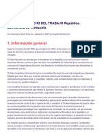 PERFIL DE DERECHO DEL TRABAJO República Bolivariana de Venezuela