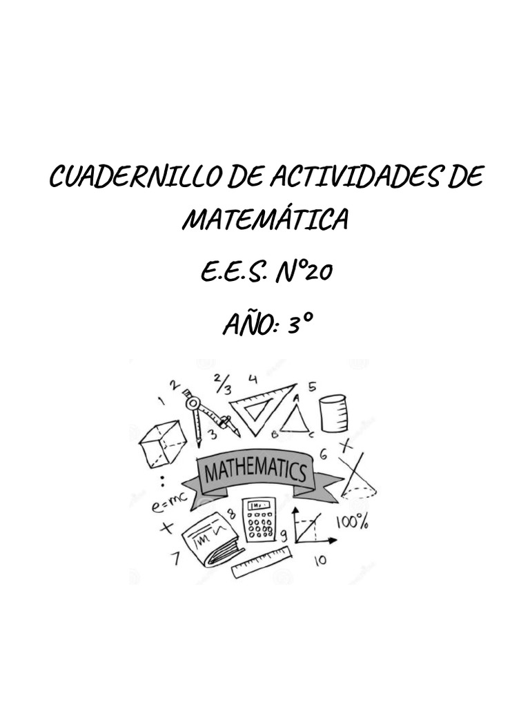Cuadernillo Matematica para Tercero | PDF | Exponenciación | División ...