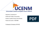 Asignatura: Computación LL Nombre Del Trabajo: Guia Del Libro Nombre: Jonathan Amilcar Pinto Estrada Número de Cuenta: 119270089