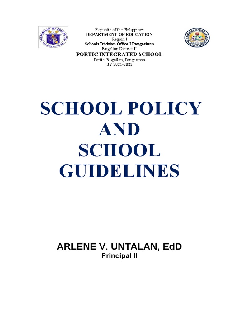 SCHOOL DISCIPLINE POLICIES EXECUTIVE ORDER intelligence overview