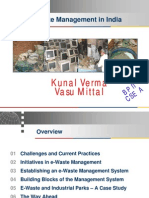 E-Waste Management in India: Kunal Verma Vasu Mittal
