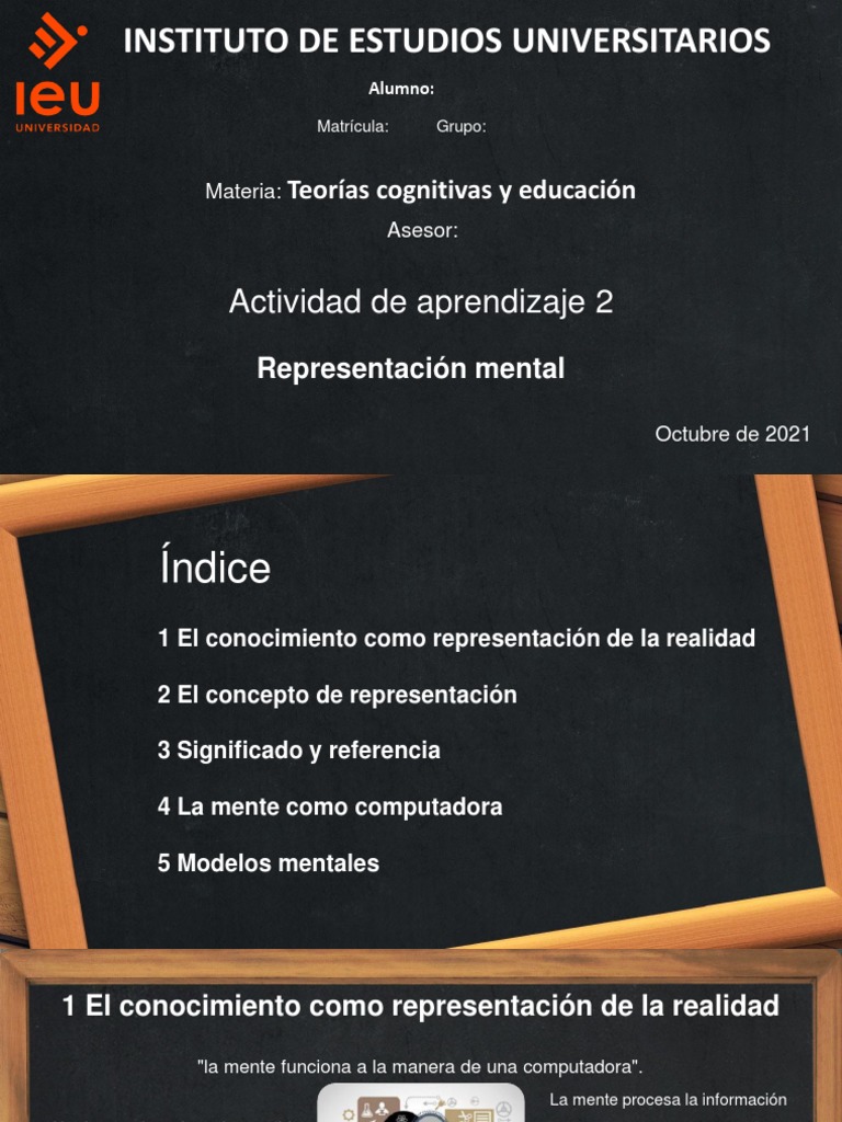 Teorías Cognitivas y Representación Mental | PDF | Mente | Pensamiento