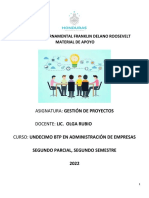 Material de Apoyo de Gestion de Proyectos 2°parcial 2°semestre